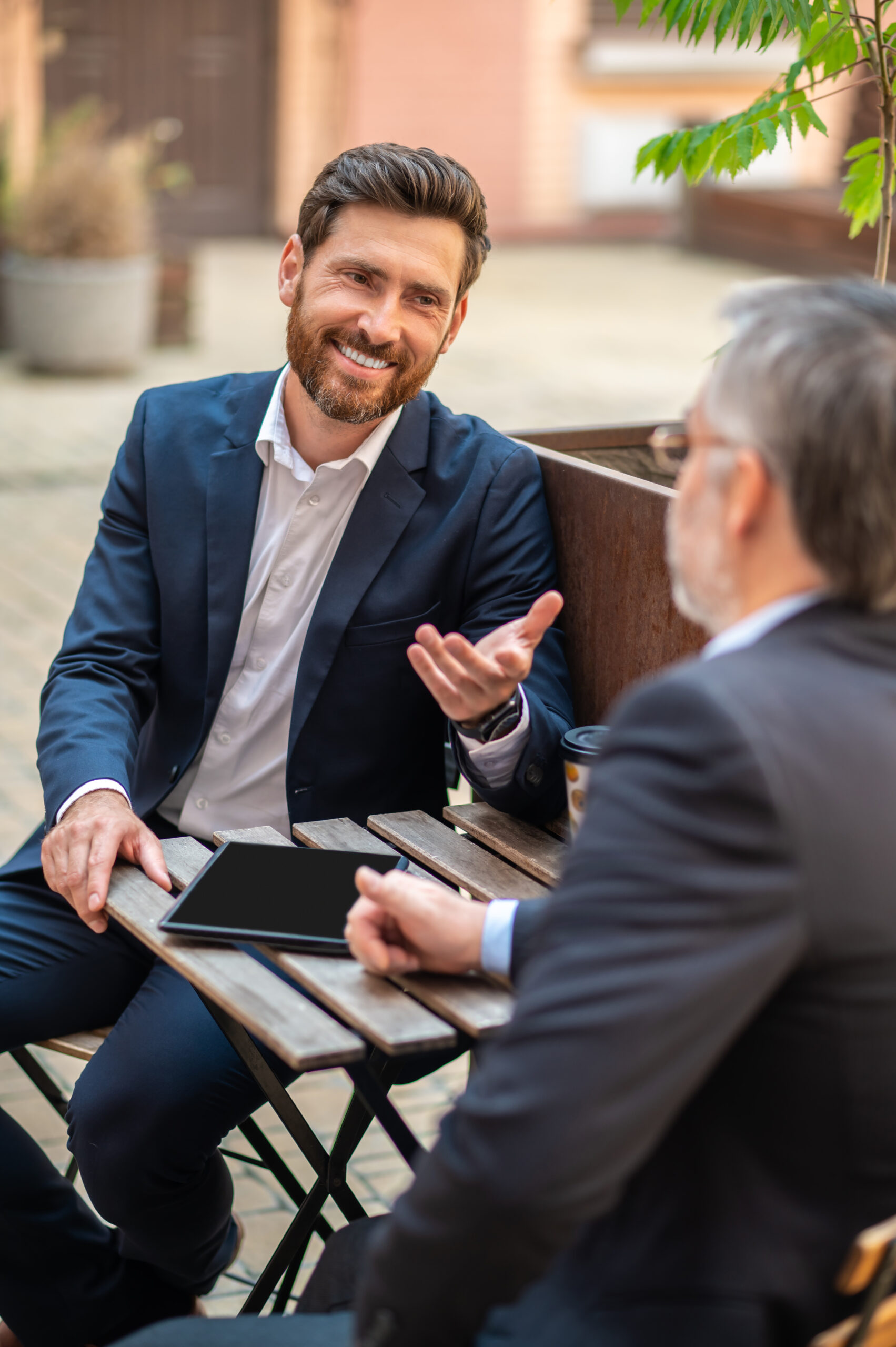 Verkaufsgespräch zwei Personen